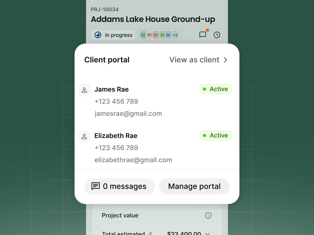 Handoff app screenshot